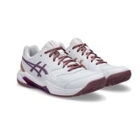 Zapatillas Asics Gel Dedicate 8 Padel Blanco Dark Ube Mujer