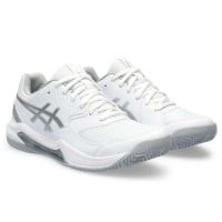 Zapatillas Asics Gel Dedicate 8 Padel Blanco Gris Mujer