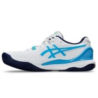 Asics Gel Resolution 9 Clay White Aqua Sneakers