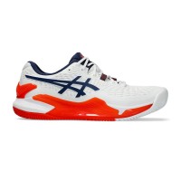 Zapatillas Asics Gel Resolution 9 Clay Blanco Azul Marino