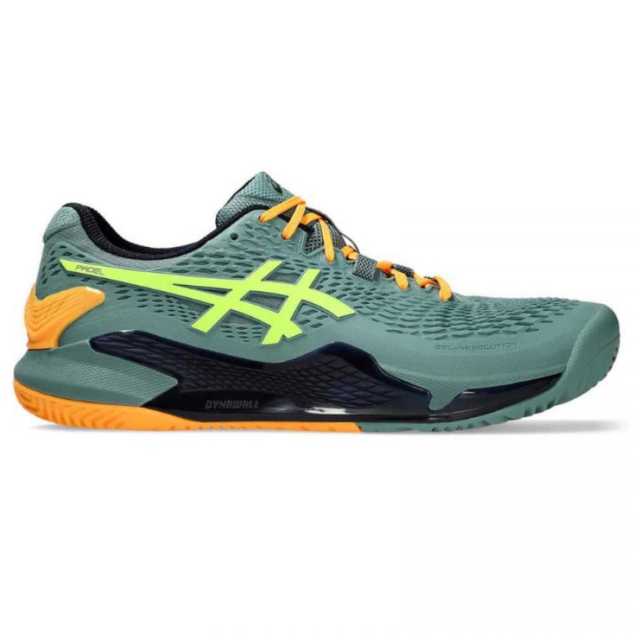 Zapatillas Asics Gel Resolution 9 Padel Celadon Amarillo