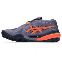 Asics Gel Resolution X Clay Gray Purple Orange Sneakers