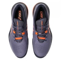 Zapatillas Asics Gel Resolution X Clay Gris Purpura Naranja