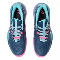 Asics Gel Resolution X Padel Blue Mako Pink Sneakers