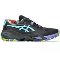 Asics Gel Resolution X Padel Black Blue Aqua Sneakers