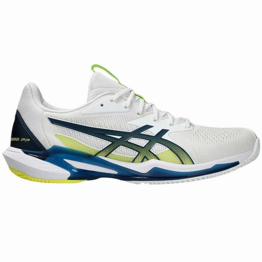 Asics Solution Speed FF 3 Clay White Blue Mako Sneakers