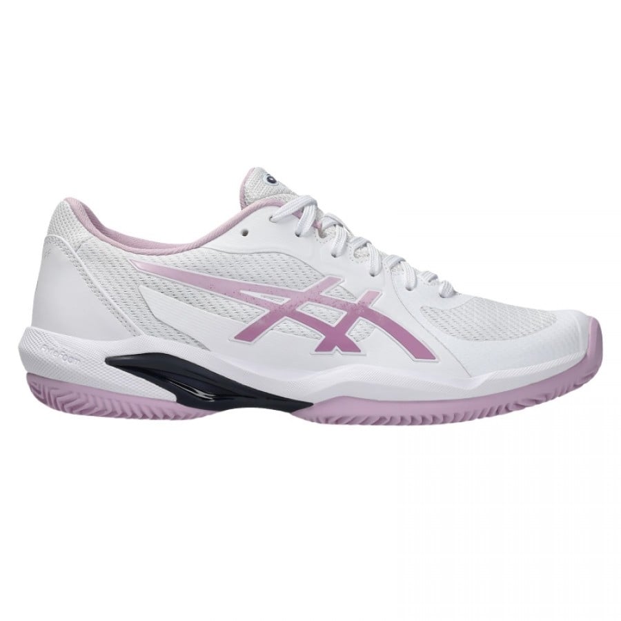 Baskets Femme Asics Solution Swift FF 2 TERRE BATTUE Blanc Rose Ube