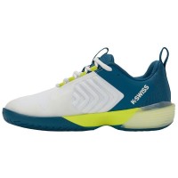 Zapatillas Kswiss Ultrashot 3 Blanco Azul Amarillo Fluor