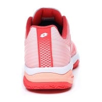 Chaussures Lotto Mirage 300 Rouge Fluor Saumon Blanc Femmes