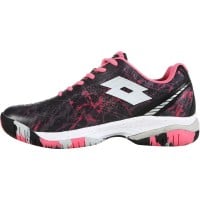 Zapatillas Lotto Superrapida 200 IV Negro Fucsia Mujer