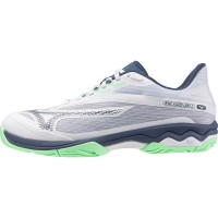 Mizuno Wave Exceed Light 2 terre battue Blanc Vert Bleu Sneakers