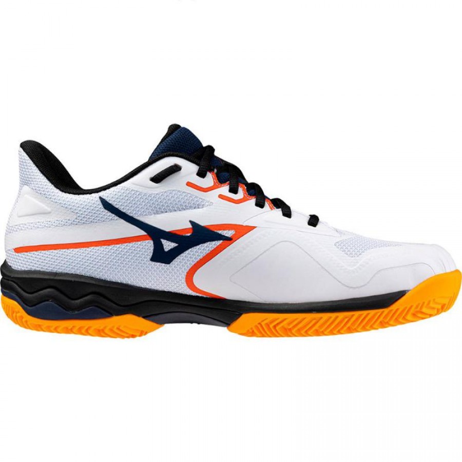 Zapatillas Mizuno Wave Exceed Light 2 Padel Blanco Azul Naranja