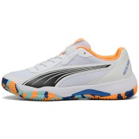 Zapatillas Puma Nova Court Blanco Naranja Negro