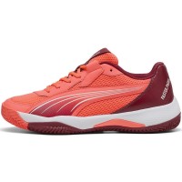 Zapatillas Puma Nova Court Rojo Burdeos Blanco