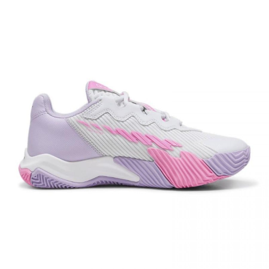 Zapatillas Puma Nova Elite Plata Blanco Violeta Mujer