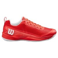 Zapatillas Wilson Rush Pro 4.5 Clay Rojo Blanco