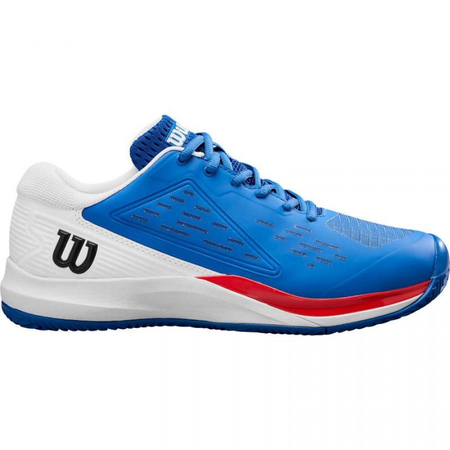 Wilson Rush Pro Ace Terre Battue Bleu Blanc Rouge Baskets