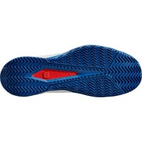 Wilson Rush Pro Lite Blanc Bleu Rouge Baskets